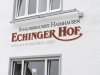 Fassadenbeschriftung Echinger Hof für die Schlossbrauerei Haimhausen
Aussenwerbung Eching
Werbetechnik Hartl